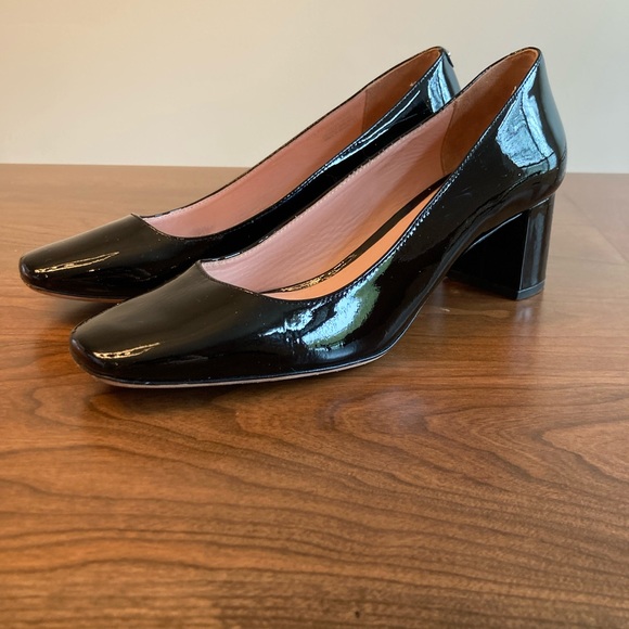 Kate Spade Black Block Heel Patent Pumps SZ 8 - Picture 7 of 7